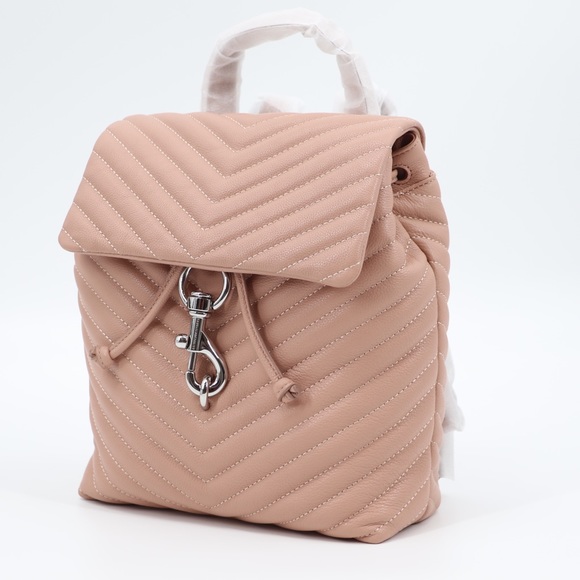 New Rebecca Minkoff Edie Flap Quilted Leather Backpack - Picture 3 of 13
